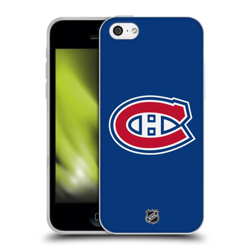 NHL Montreal Canadiens Plain Soft Gel Case for Apple iPhone 5c
