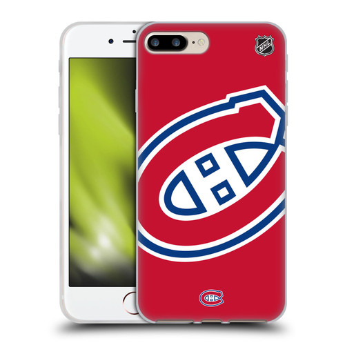 NHL Montreal Canadiens Oversized Soft Gel Case for Apple iPhone 7 Plus / iPhone 8 Plus