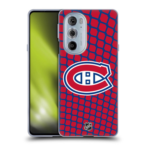 NHL Montreal Canadiens Net Pattern Soft Gel Case for Motorola Edge X30