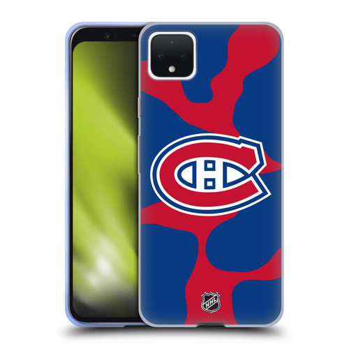 NHL Montreal Canadiens Cow Pattern Soft Gel Case for Google Pixel 4 XL