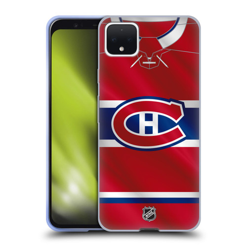 NHL Montreal Canadiens Jersey Soft Gel Case for Google Pixel 4 XL