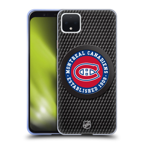 NHL Montreal Canadiens Puck Texture Soft Gel Case for Google Pixel 4 XL