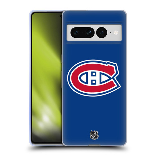 NHL Montreal Canadiens Plain Soft Gel Case for Google Pixel 7 Pro