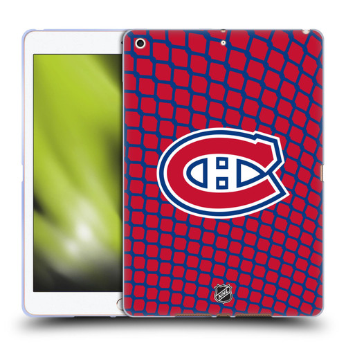 NHL Montreal Canadiens Net Pattern Soft Gel Case for Apple iPad 10.2 2019/2020/2021