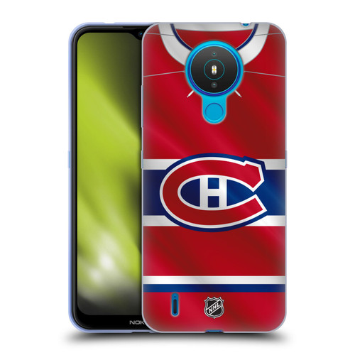 NHL Montreal Canadiens Jersey Soft Gel Case for Nokia 1.4