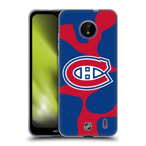 NHL Montreal Canadiens Cow Pattern Soft Gel Case for Nokia C10 / C20
