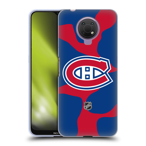 NHL Montreal Canadiens Cow Pattern Soft Gel Case for Nokia G10