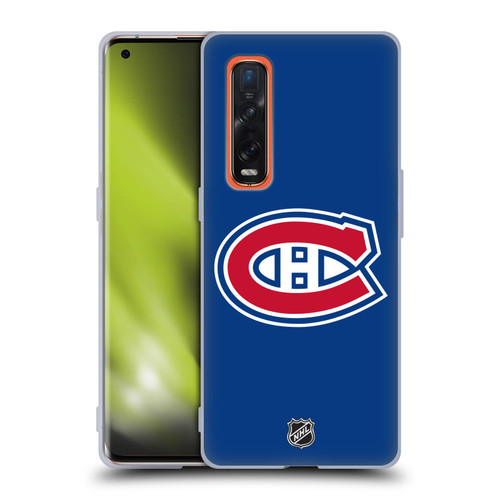 NHL Montreal Canadiens Plain Soft Gel Case for OPPO Find X2 Pro 5G