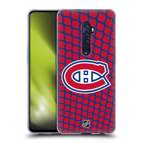 NHL Montreal Canadiens Net Pattern Soft Gel Case for OPPO Reno 2