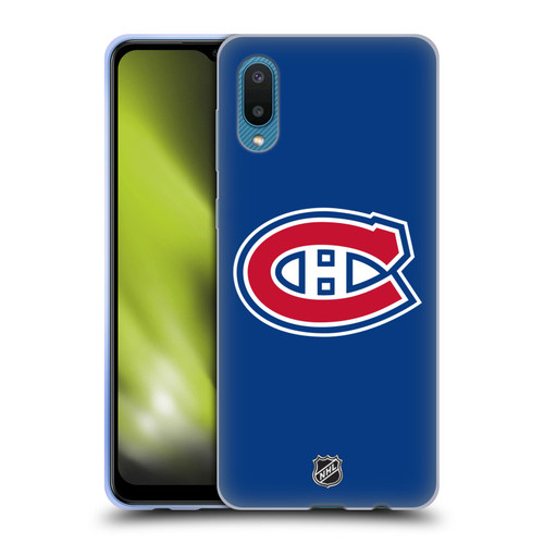 NHL Montreal Canadiens Plain Soft Gel Case for Samsung Galaxy A02/M02 (2021)
