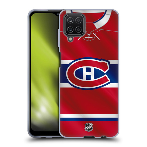 NHL Montreal Canadiens Jersey Soft Gel Case for Samsung Galaxy A12 (2020)