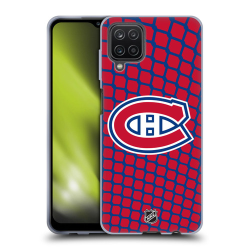 NHL Montreal Canadiens Net Pattern Soft Gel Case for Samsung Galaxy A12 (2020)