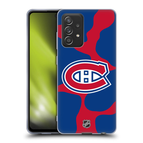 NHL Montreal Canadiens Cow Pattern Soft Gel Case for Samsung Galaxy A52 / A52s / 5G (2021)