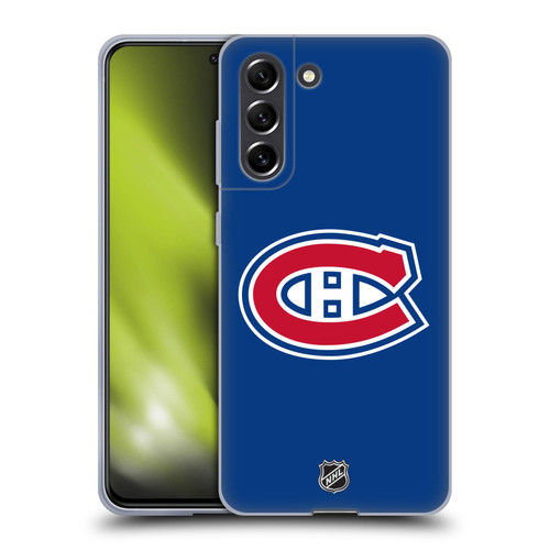 NHL Montreal Canadiens Plain Soft Gel Case for Samsung Galaxy S21 FE 5G