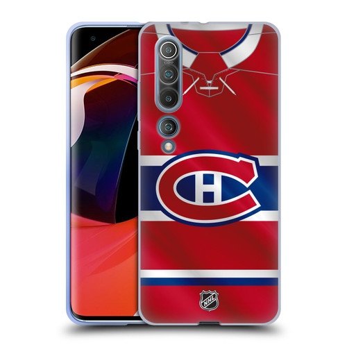 NHL Montreal Canadiens Jersey Soft Gel Case for Xiaomi Mi 10 5G / Mi 10 Pro 5G