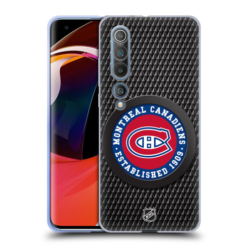 NHL Montreal Canadiens Puck Texture Soft Gel Case for Xiaomi Mi 10 5G / Mi 10 Pro 5G