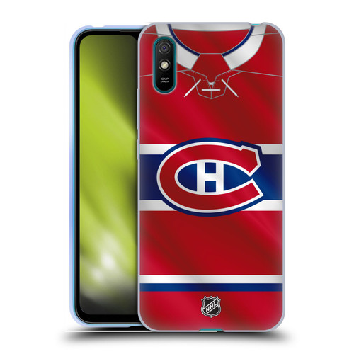 NHL Montreal Canadiens Jersey Soft Gel Case for Xiaomi Redmi 9A / Redmi 9AT