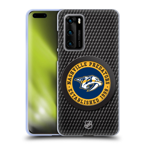 NHL Nashville Predators Puck Texture Soft Gel Case for Huawei P40 5G