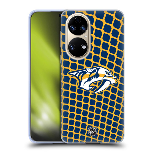 NHL Nashville Predators Net Pattern Soft Gel Case for Huawei P50