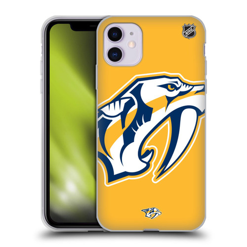 NHL Nashville Predators Oversized Soft Gel Case for Apple iPhone 11