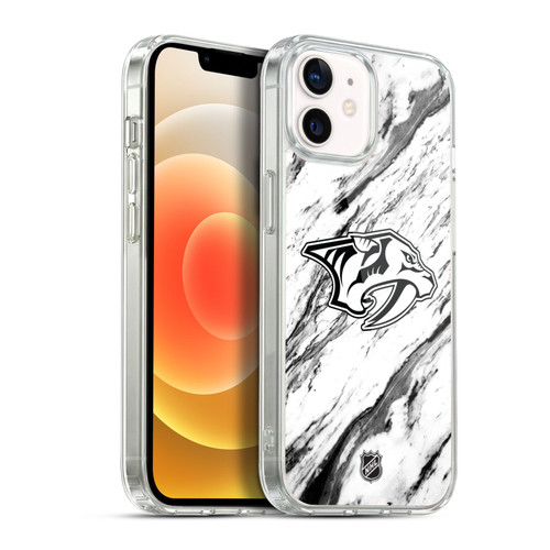 NHL Nashville Predators Marble Soft Gel Case for Apple iPhone 12 / iPhone 12 Pro & MagSafe