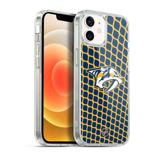 NHL Nashville Predators Net Pattern Soft Gel Case for Apple iPhone 12 / iPhone 12 Pro & MagSafe