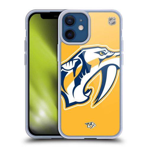 NHL Nashville Predators Oversized Soft Gel Case for Apple iPhone 12 Mini