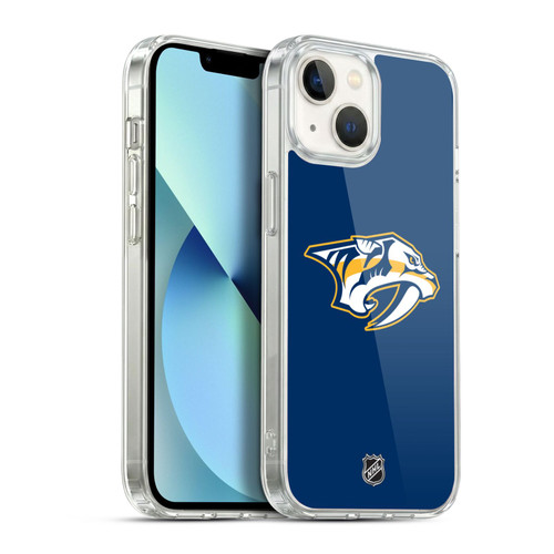 NHL Nashville Predators Plain Soft Gel Case for Apple iPhone 13