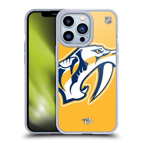 NHL Nashville Predators Oversized Soft Gel Case for Apple iPhone 13 Pro
