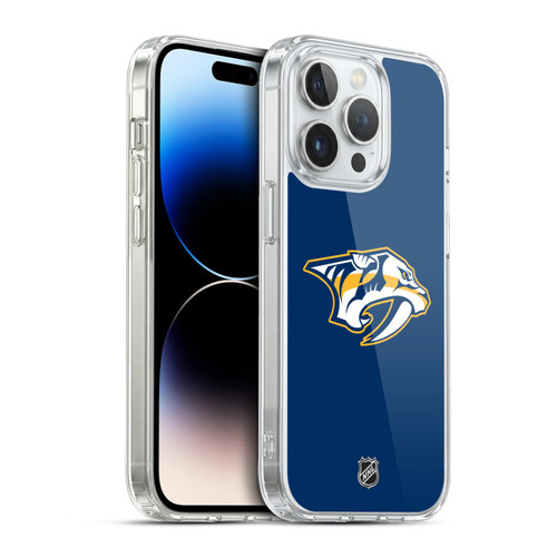 NHL Nashville Predators Plain Soft Gel Case for Apple iPhone 13 Pro & MagSafe