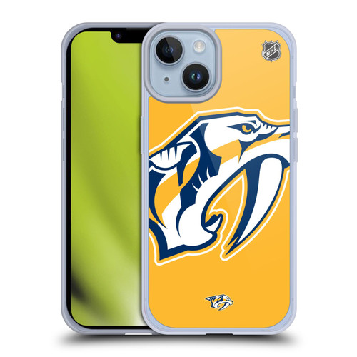 NHL Nashville Predators Oversized Soft Gel Case for Apple iPhone 14