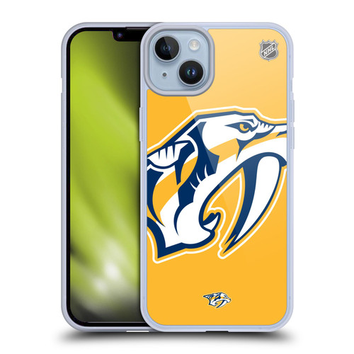 NHL Nashville Predators Oversized Soft Gel Case for Apple iPhone 14 Plus