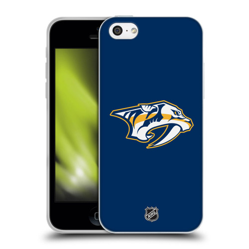 NHL Nashville Predators Plain Soft Gel Case for Apple iPhone 5c