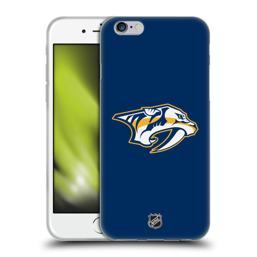 NHL Nashville Predators Plain Soft Gel Case for Apple iPhone 6 / iPhone 6s