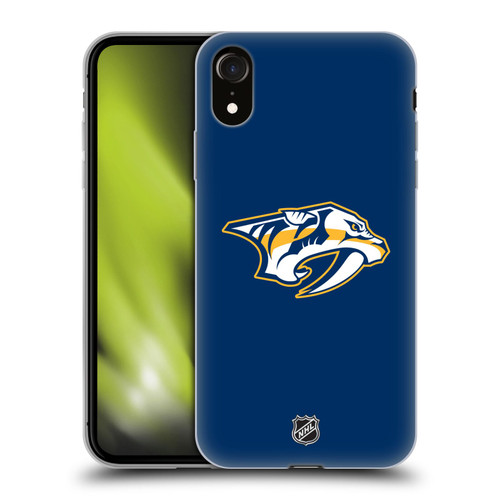 NHL Nashville Predators Plain Soft Gel Case for Apple iPhone XR