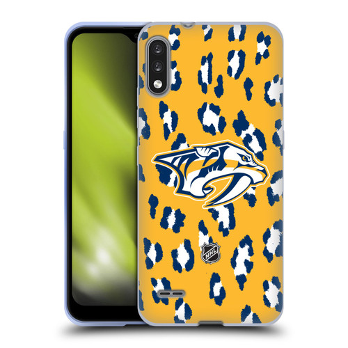NHL Nashville Predators Leopard Patten Soft Gel Case for LG K22