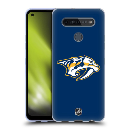 NHL Nashville Predators Plain Soft Gel Case for LG K51S