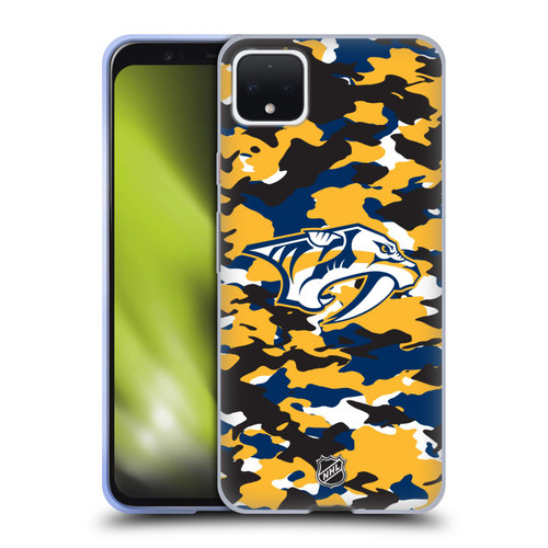 NHL Nashville Predators Camouflage Soft Gel Case for Google Pixel 4 XL