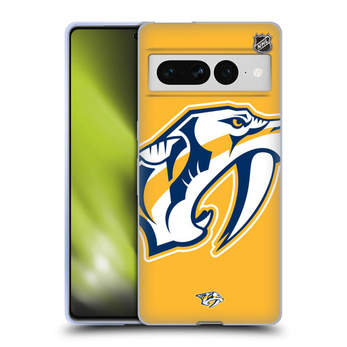 NHL Nashville Predators Oversized Soft Gel Case for Google Pixel 7 Pro