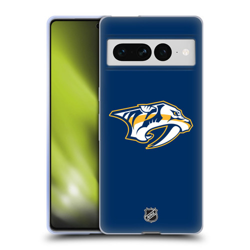 NHL Nashville Predators Plain Soft Gel Case for Google Pixel 7 Pro