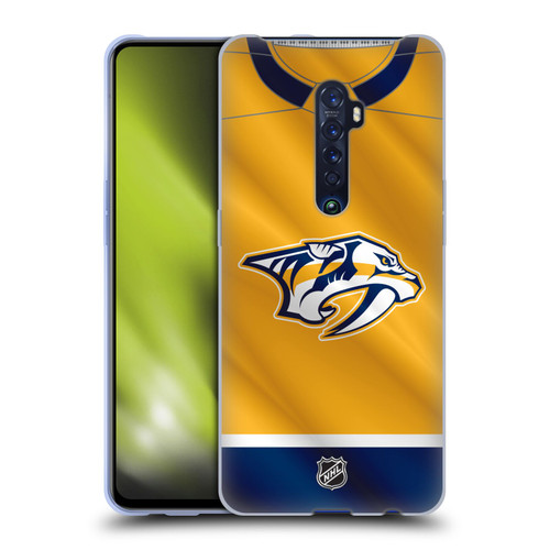 NHL Nashville Predators Jersey Soft Gel Case for OPPO Reno 2