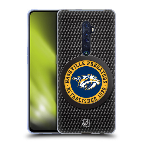 NHL Nashville Predators Puck Texture Soft Gel Case for OPPO Reno 2