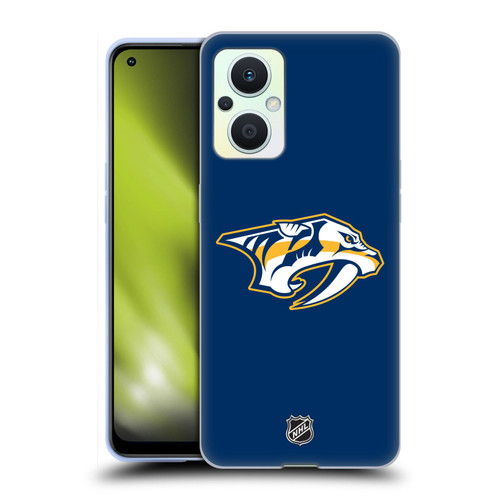 NHL Nashville Predators Plain Soft Gel Case for OPPO Reno8 Lite