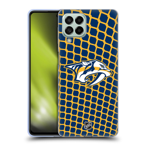 NHL Nashville Predators Net Pattern Soft Gel Case for Samsung Galaxy M53 (2022)