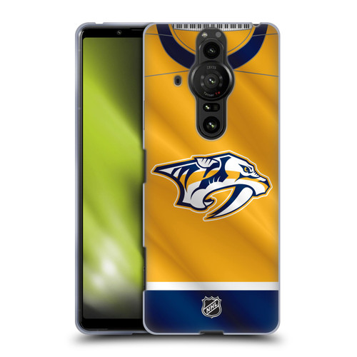 NHL Nashville Predators Jersey Soft Gel Case for Sony Xperia Pro-I