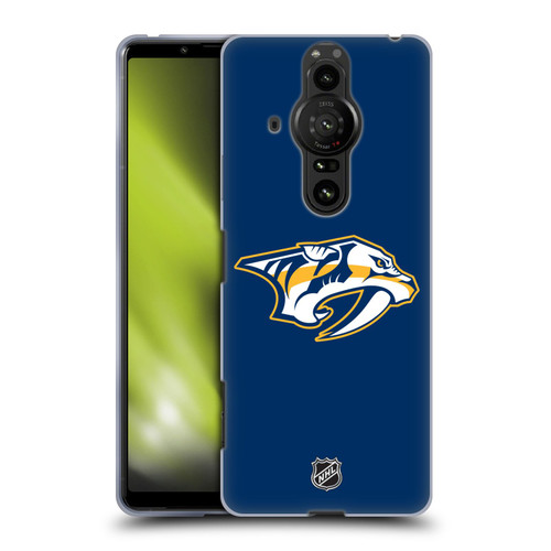 NHL Nashville Predators Plain Soft Gel Case for Sony Xperia Pro-I