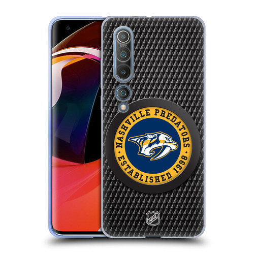 NHL Nashville Predators Puck Texture Soft Gel Case for Xiaomi Mi 10 5G / Mi 10 Pro 5G