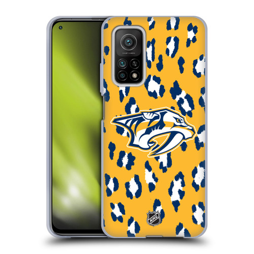 NHL Nashville Predators Leopard Patten Soft Gel Case for Xiaomi Mi 10T 5G