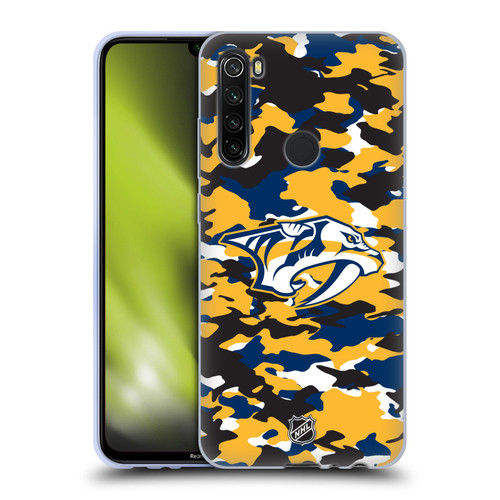 NHL Nashville Predators Camouflage Soft Gel Case for Xiaomi Redmi Note 8T