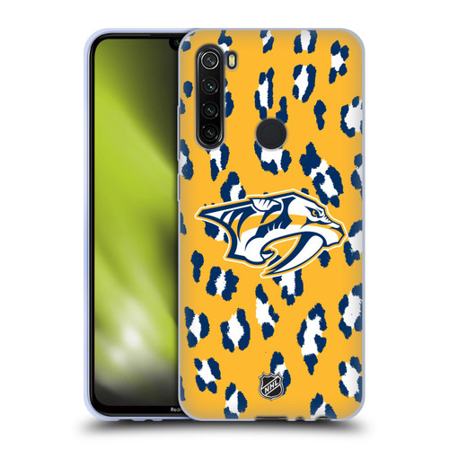 NHL Nashville Predators Leopard Pattern Soft Gel Case for Xiaomi Redmi Note 8T